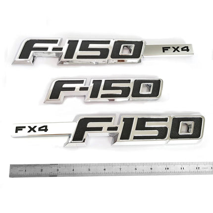 FX4 Emblem Set for 2009-2014 Ford F-150 Side Tailgate Badge Replacement