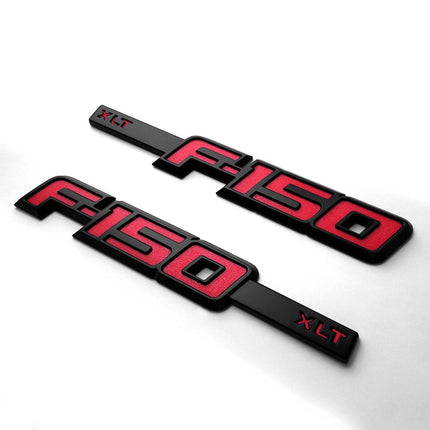 XLT Side Emblem Set for 2009-2014 Ford F-150 3D Raised Badge Replacement