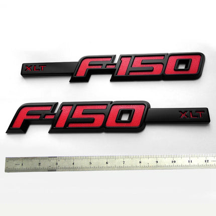XLT Side Emblem Set for 2009-2014 Ford F-150 3D Raised Badge Replacement