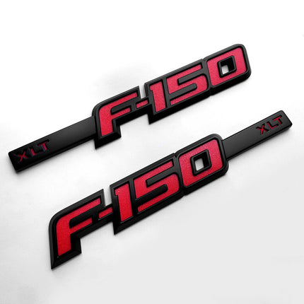 XLT Side Emblem Set for 2009-2014 Ford F-150 3D Raised Badge Replacement