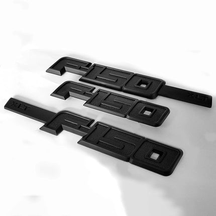 XLT Emblem Set for 2009-2014 Ford F-150 Side Tailgate 3D Raised Badges