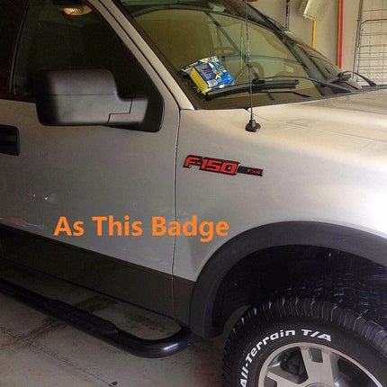 XLT Emblem Set for 2009-2014 Ford F-150 Side Tailgate 3D Raised Badges