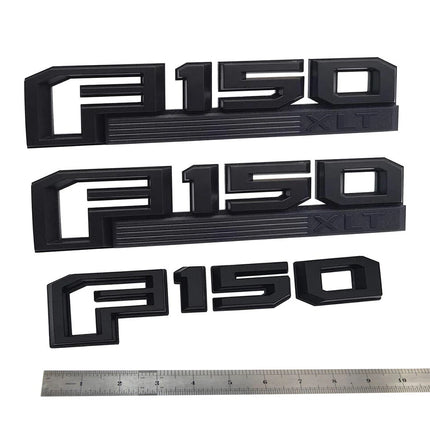 Emblem Badge Set for 2015–2020 Ford 150 XLT Fender & Tailgate 3D Raised
