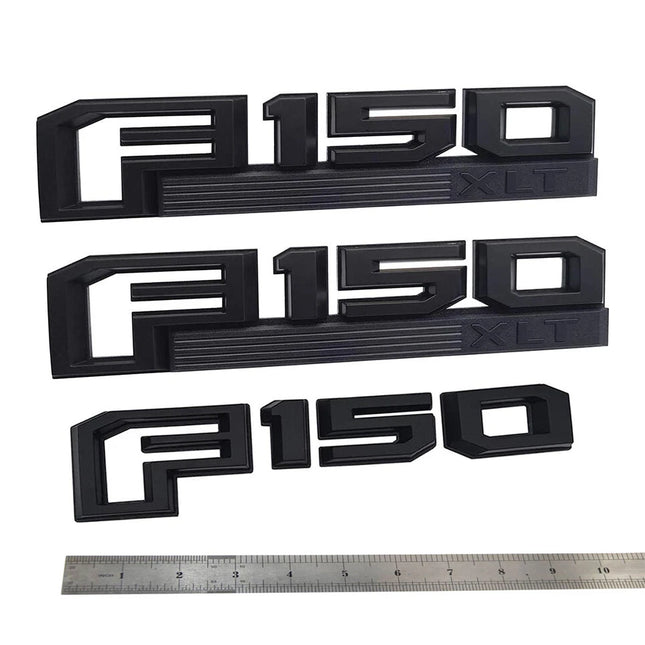 Emblem Badge Set for 2015–2020 Ford 150 XLT Fender & Tailgate 3D Raised