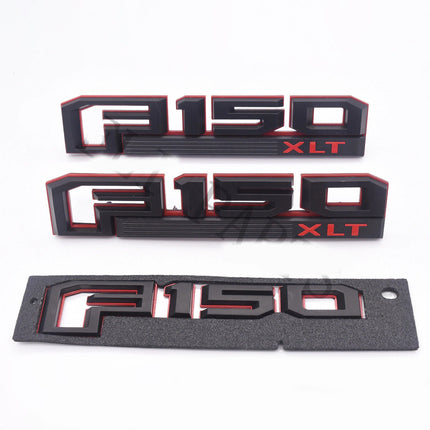 Emblem Badge Set for 2015–2020 Ford 150 XLT Fender & Tailgate 3D Raised