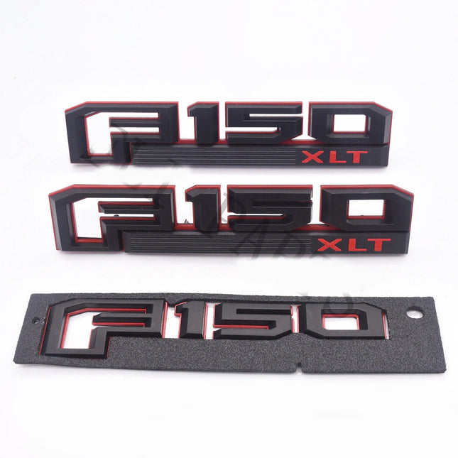 Emblem Badge Set for 2015–2020 Ford 150 XLT Fender & Tailgate 3D Raised