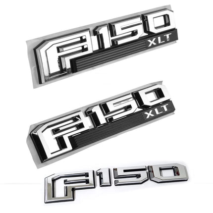 Emblem Badge Set for 2015–2020 Ford 150 XLT Fender & Tailgate 3D Raised