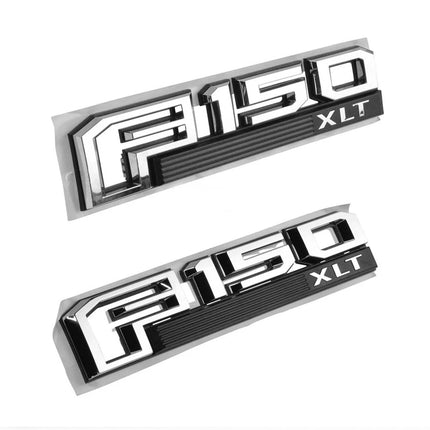 Emblem Badge Set for 2015–2020 Ford 150 XLT Fender & Tailgate 3D Raised