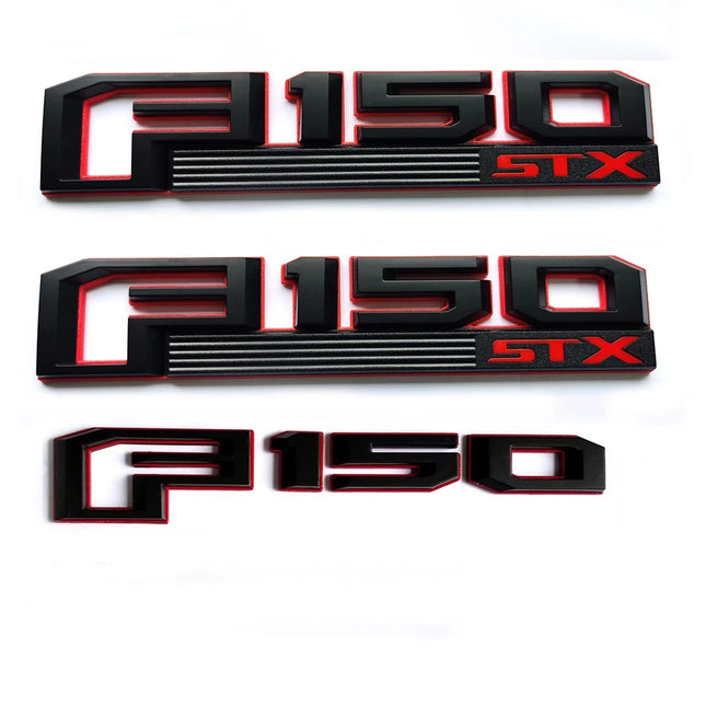 STX 3D Emblem Badge Set for 2018–2020 Ford F-150 Fender & Tailgate