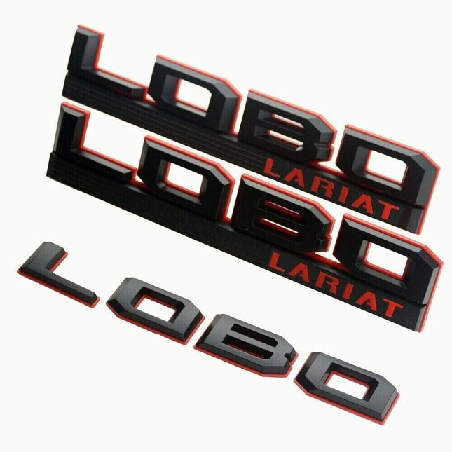 Emblem Badge Set for 2015–2020 Ford 150 Lobo Lariat Fender & Tailgate