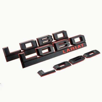 Emblem Badge Set for 2015–2020 Ford 150 Lobo Lariat Fender & Tailgate