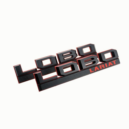 Emblem Badge Set for 2015–2020 Ford 150 Lobo Lariat Fender & Tailgate