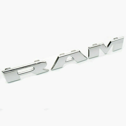 Grille Front Emblem Badge for 2019–2024 RAM 1500 68298470AA (Black/Red/Chrome)