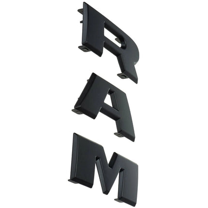 Front Grille Emblem Assembly designed for 2019–2024 RAM 2500 3500 (Black/Chrome)