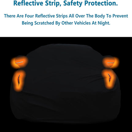 Universal Car Cover for Sedan, Waterproof, Snowproof & Windproof