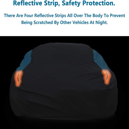 Universal Car Cover for Sedan, Waterproof, Snowproof & Windproof