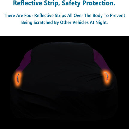 Universal Car Cover for Sedan, Waterproof, Snowproof & Windproof