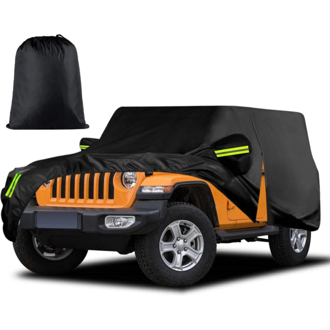 Waterproof Car Cover for Jeep Wrangler 2-Door 1987-2025, Outdoor